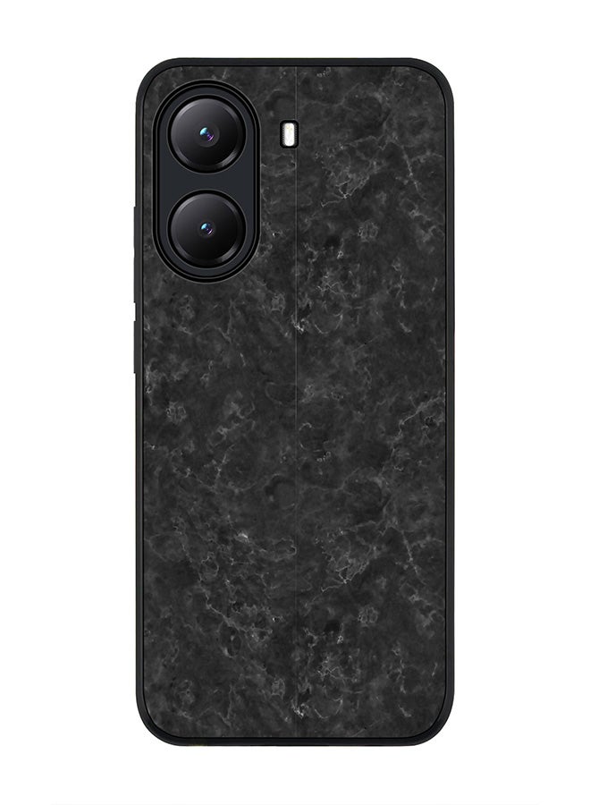 Stylizedd For Xiaomi Poco X7 Pro 5G Case,Slim fit Camera Protection, Shockproof Thin Phone cover  - Marble Texture Black - Image 1