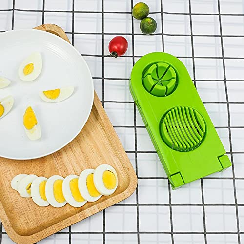 Sixfire 2 in 1 Egg CutterSlicer Egg Slicing Machine Boiled Egg Cutting and Slicing Stainless Steel Cutting Wire Kitchen Cooking Tool Pack of 1 Multi - Image 2
