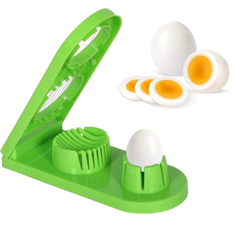 Sixfire 2 in 1 Egg CutterSlicer Egg Slicing Machine Boiled Egg Cutting and Slicing Stainless Steel Cutting Wire Kitchen Cooking Tool Pack of 1 Multi - Image 1