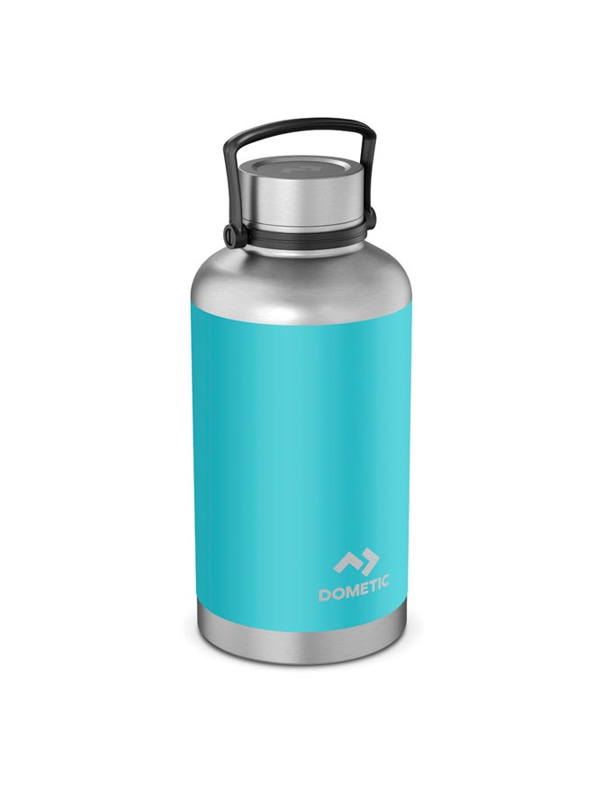 Dometic Stainless Steel Liquid Thermos Hot and Cold Liquid Insulated Container Turquoise capacity 1920 ml - Image 1