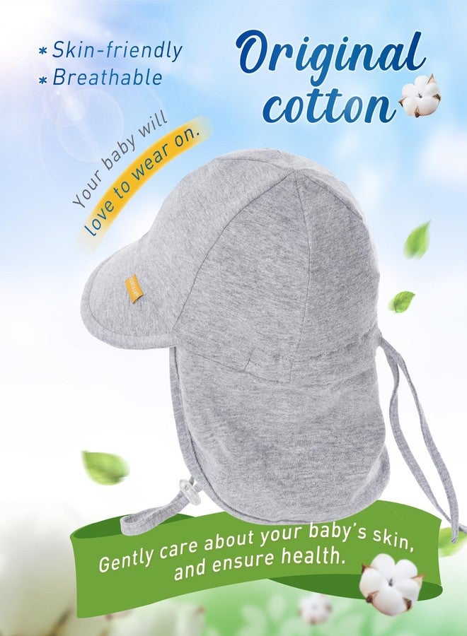 FURTALK Baby Sun Hat UPF 50+ UV Ray Sun Protection Cotton Toddler Hats for Boys Girls Grey - Image 4