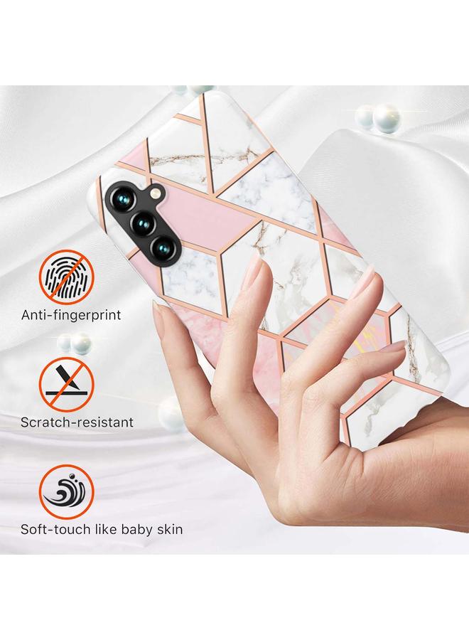 اس-توب جراب لهاتف Samsung Galaxy A34 5G مصنوع من مادة TPU بتصميم رخامي مطلي بالكهرباء - Image 2