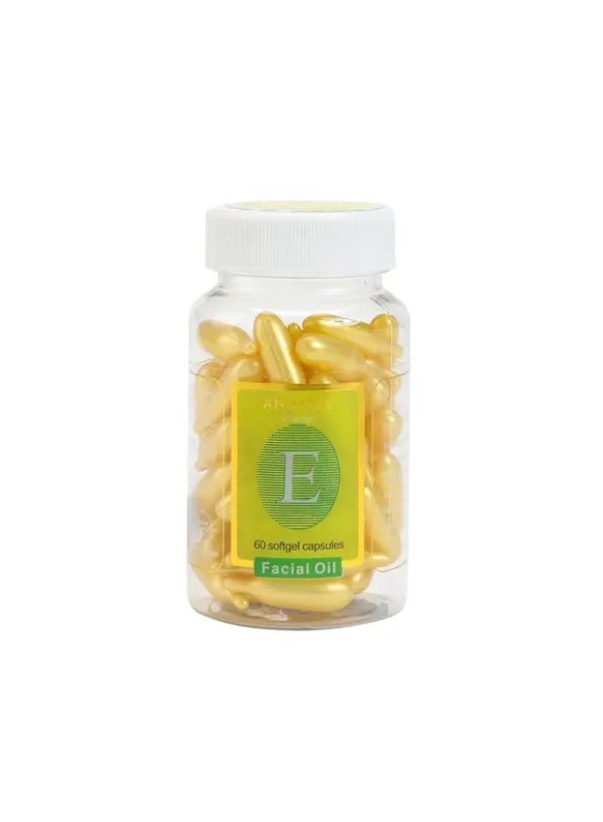 Animate Vitamin E Capsules Facial Oil 60 Soft Gel Capsule