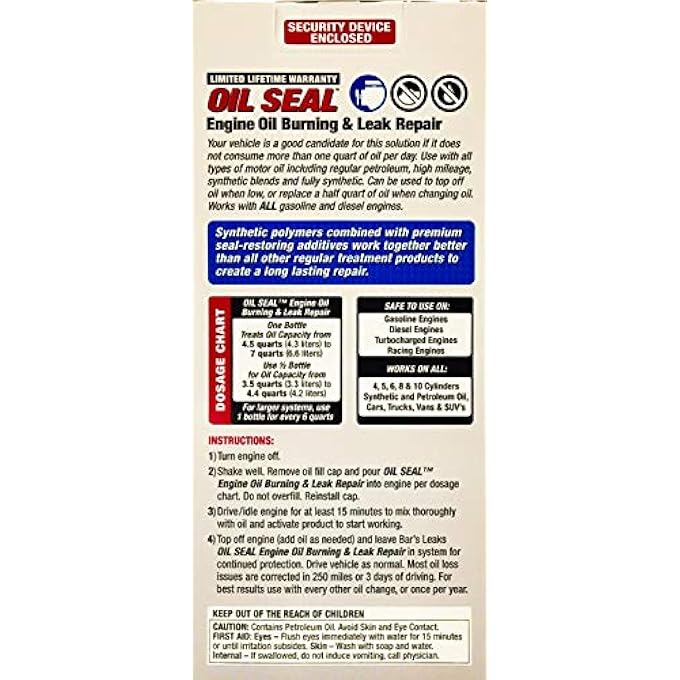 OS-1 SEAL ENGINE OIL BURNING/LEAK REPAIR - 16.9 OZ., PACK OF 1 - Image 2