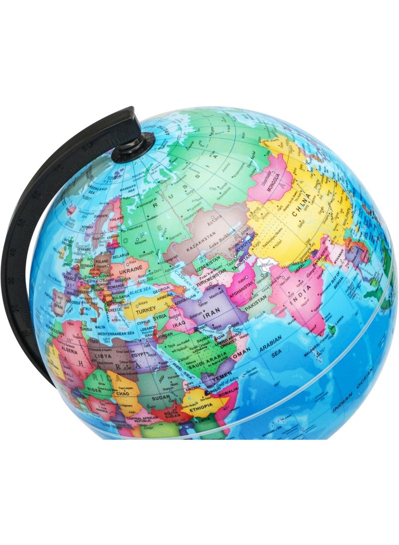 ‌20cm educational world Globe - English Political Map Rotating Desktop Earth Globe - Image 5