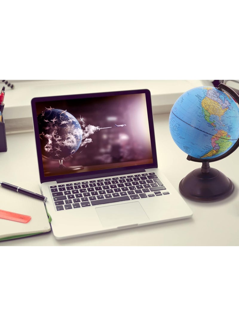 ‌20cm educational world Globe - English Political Map Rotating Desktop Earth Globe - Image 4