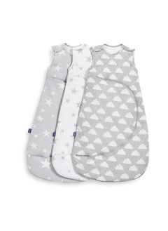 Snuz Pouch Sleeping Bag For Infant And Baby 2.5 Tog Clever Nappy Change Zip 100% Cotton For Temperatures Within 16 - 20 Celsius From 6 To 18Months Maximum Baby Length 86Cm - Cloud Nine  - Image 4