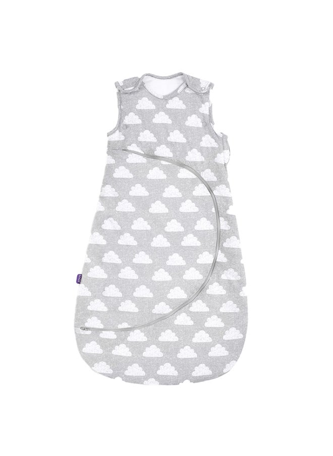 Snuz - Pouch Sleeping Bag For Infant And Baby 2.5 Tog Clever Nappy Change Zip 100% Cotton For Temperatures Within 16 - 20 Celsius From 6 To 18Months Maximum Baby Length 86Cm - Cloud Nine - Image 1