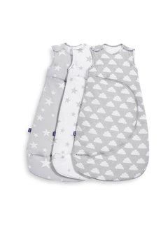 Snuz Pouch Sleeping Bag For Infant And Baby 2.5 Tog Clever Nappy Change Zip 100% Cotton For Temperatures Within 16 - 20 Celsius From 6 To 18Months Maximum Baby Length 86Cm - Cloud Nine  - Image 4