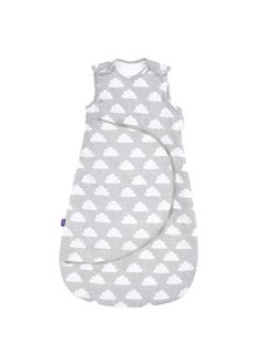 Snuz Pouch Sleeping Bag For Infant And Baby 2.5 Tog Clever Nappy Change Zip 100% Cotton For Temperatures Within 16 - 20 Celsius From 6 To 18Months Maximum Baby Length 86Cm - Cloud Nine  - Image 1