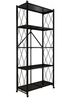 Alissa 5-Tier Kitchen Standing Shelf Foldable Metal Shelving Units Multipurpose Rack for Living Room Bedroom Kitchen No Assemble Needed  - Image 2