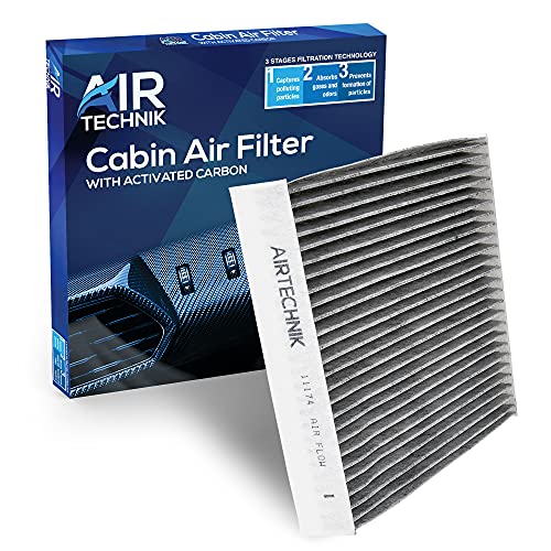 AirTechnik CF11174 Cabin Air Filter w/Activated Carbon | Fits Ford Fusion 2010-2012, Lincoln MKZ 2010-2012, Mercury Milan 2010-2011 - 97113-1U000 - Image 1