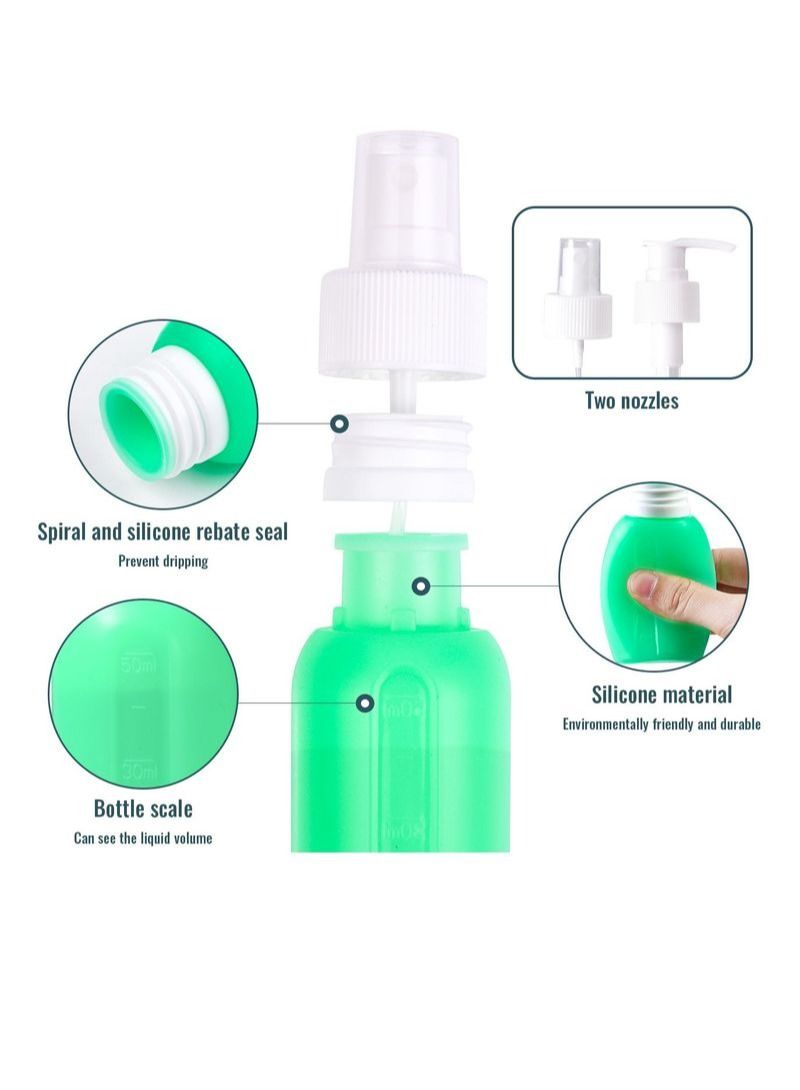 NIBEMINENT 8 Pieces Silicone Spray Dispenser Set - Image 3