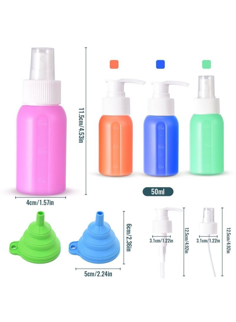 NIBEMINENT 8 Pieces Silicone Spray Dispenser Set - Image 2
