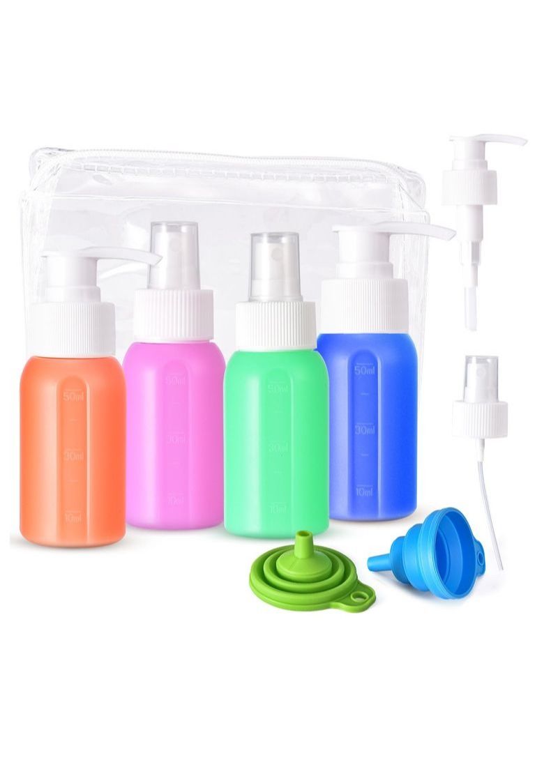 NIBEMINENT 8 Pieces Silicone Spray Dispenser Set - Image 1