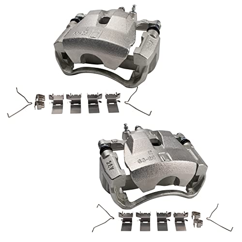 TRQ Front Brake Caliper Set Compatible with 2007-2012 Lexus ES350 2007-2011 Toyota Camry - Image 1