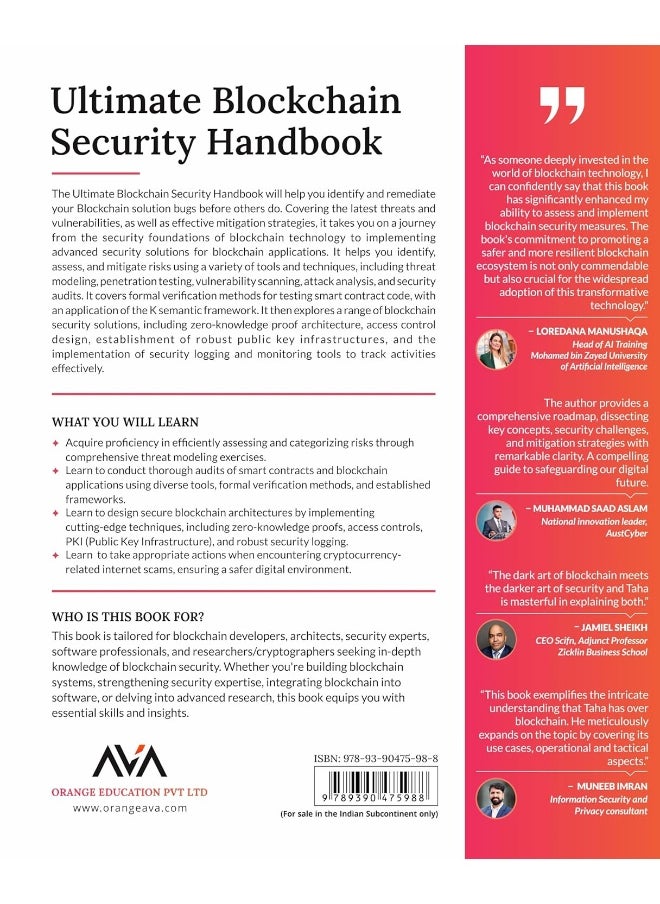 null - Ultimate Blockchain Security Handbook: Advanced Cybersecurity Techniques and Strategies for Risk Management, Threat Modeling, Pen Testing, and Smart Contract Defense for Blockchain - Image 1