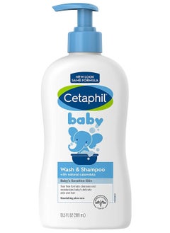 Cetaphil Cetaphil Baby Wash & Shampoo with Organic Calendula Tear Free 399ml  - Image 1