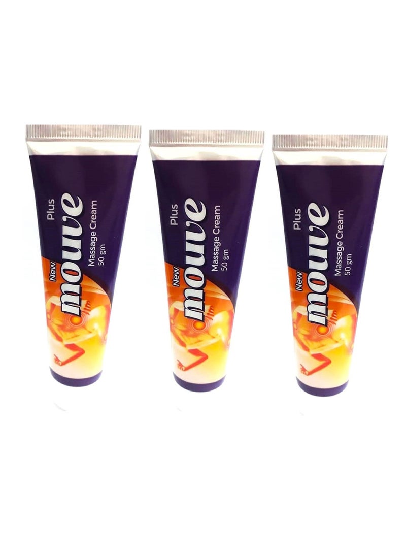 MOUVE New Mouve  Plus Massage Cream 50 gm (3 Pieces) - Image 1