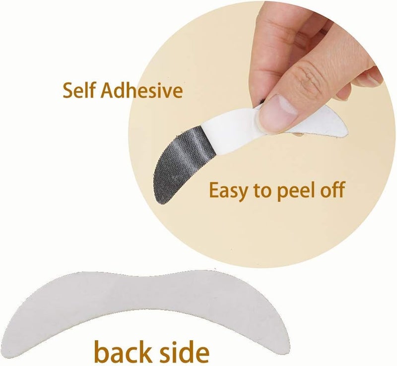 BoBofly 36 Pieces Fake Mustaches Beard, Self Adhesive Costume Accessories Novelty Mustache Fiesta Party Supplies for Masquerade Party (Black) - Image 2