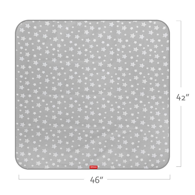 Moonsea Splat Mat for Under High Chair Mat 2 Pack  Anti Slip Bottom Splat Splash Mess Floor Mat 42x46 Inch  Waterproof Portable Baby Highchair Mat for Art/Crafts/Playtime/Mealtime - Image 3