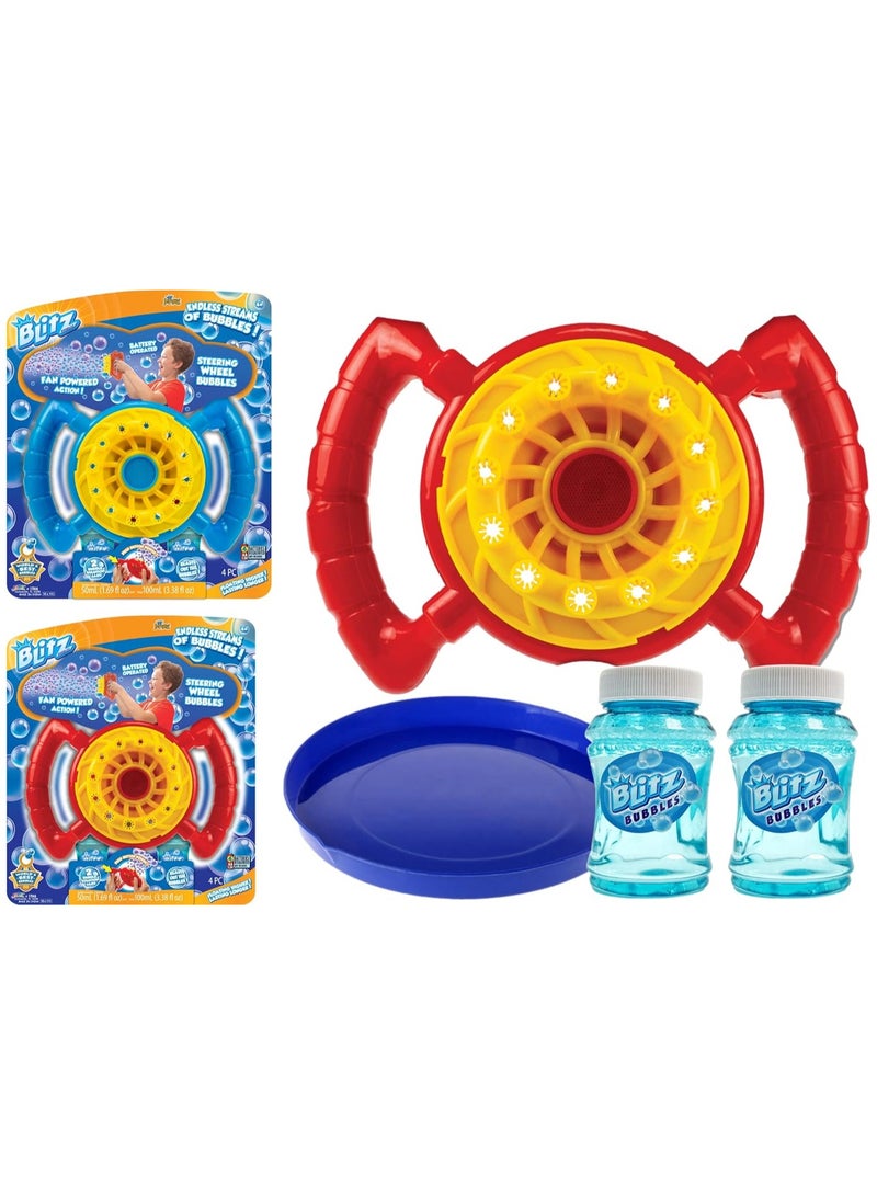 جا-رو الغارة منفاخ عجلة الفقاعات بمروحة غير سامة، آلة صنع الفقاعات الأوتوماتيكية للأطفال في الهواء الطلق، ألعاب محمولة باليد - Image 4