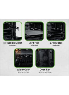UNIONAIRE Built In Oven 60cm Gas oven & Grill Control BO66S119EFAL  - Image 2