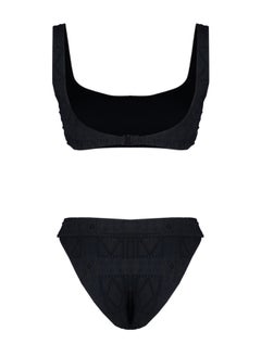trendyol Black Bralette Premium Fabric Brazilian Bikini Set TBESS24BT00083  - Image 2