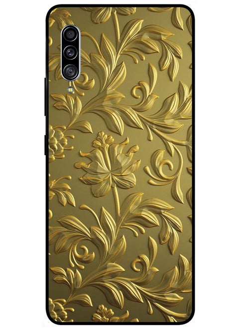 Protective Case Cover For Samsung Galaxy A90 Smart Series Printed Protective Case Cover for Samsung Galaxy A90 Gold Petal