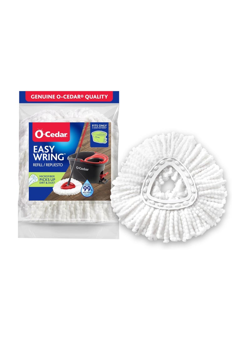 o cedar O-Cedar Genuine EasyWring Spin Mop Head Replacement – Triangle Microfiber Refill for Deep Cleaning on Hardwood, Tile & Laminate - Image 1