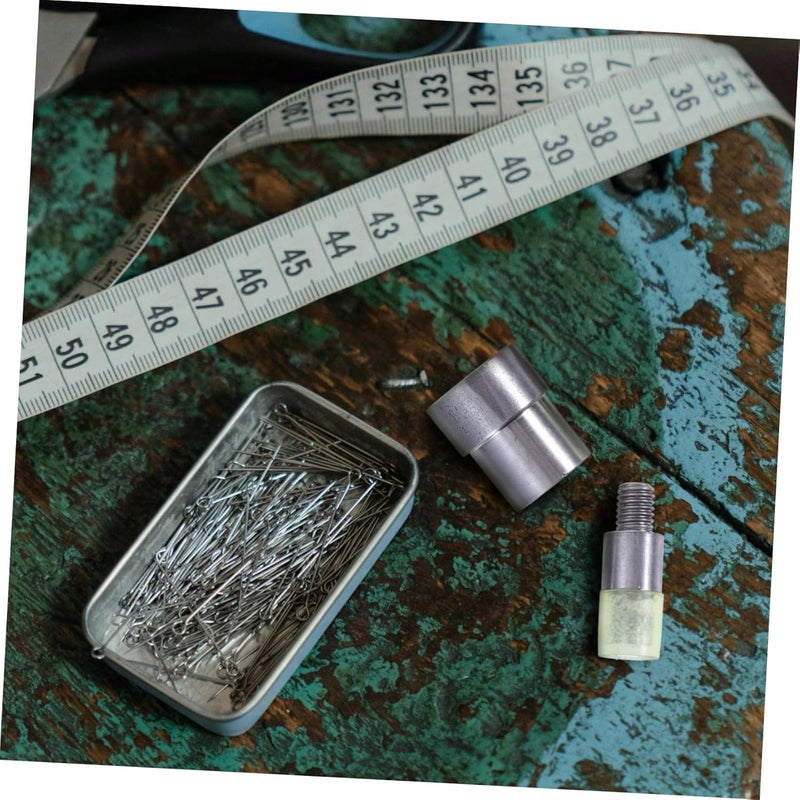 Uonlytech 2pcs Manual Rivet Setter Tool with Double Capped Die for Hand Press Rivets Button Setting - Image 5