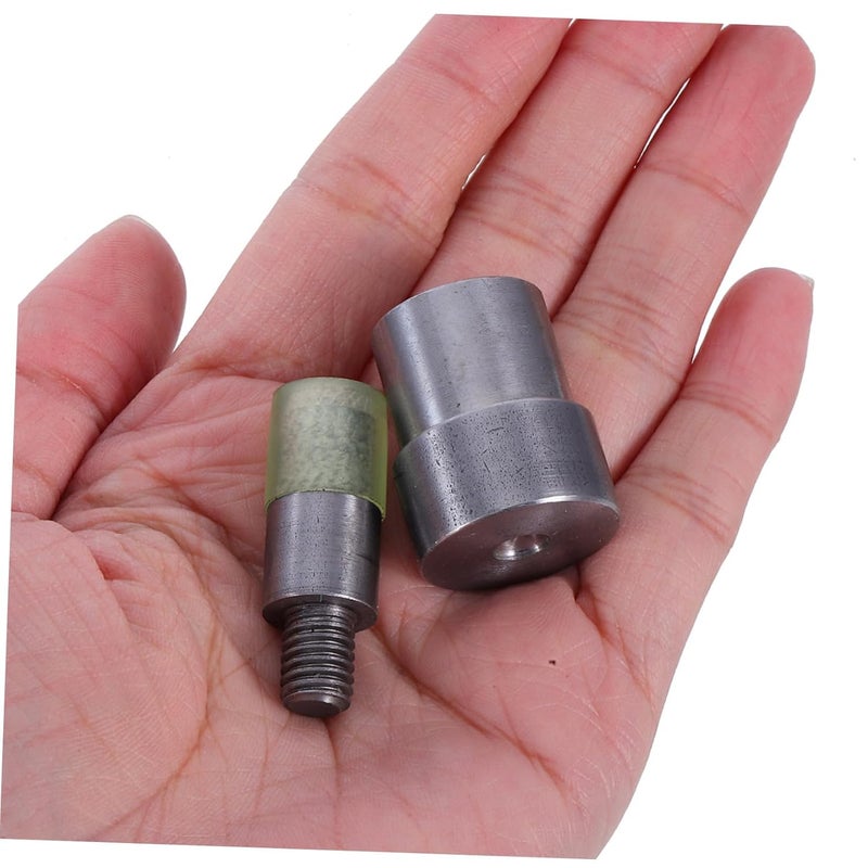 Uonlytech 2pcs Manual Rivet Setter Tool with Double Capped Die for Hand Press Rivets Button Setting - Image 4