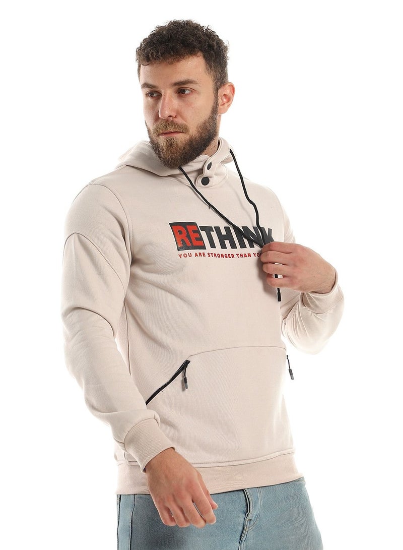 سيزار هودي رجالي مطبوع مزود بجيوب أمامية - Image 2