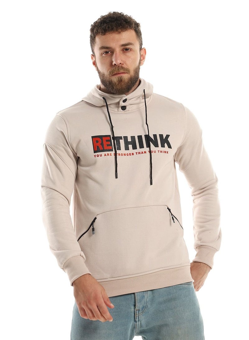 سيزار هودي رجالي مطبوع مزود بجيوب أمامية - Image 1