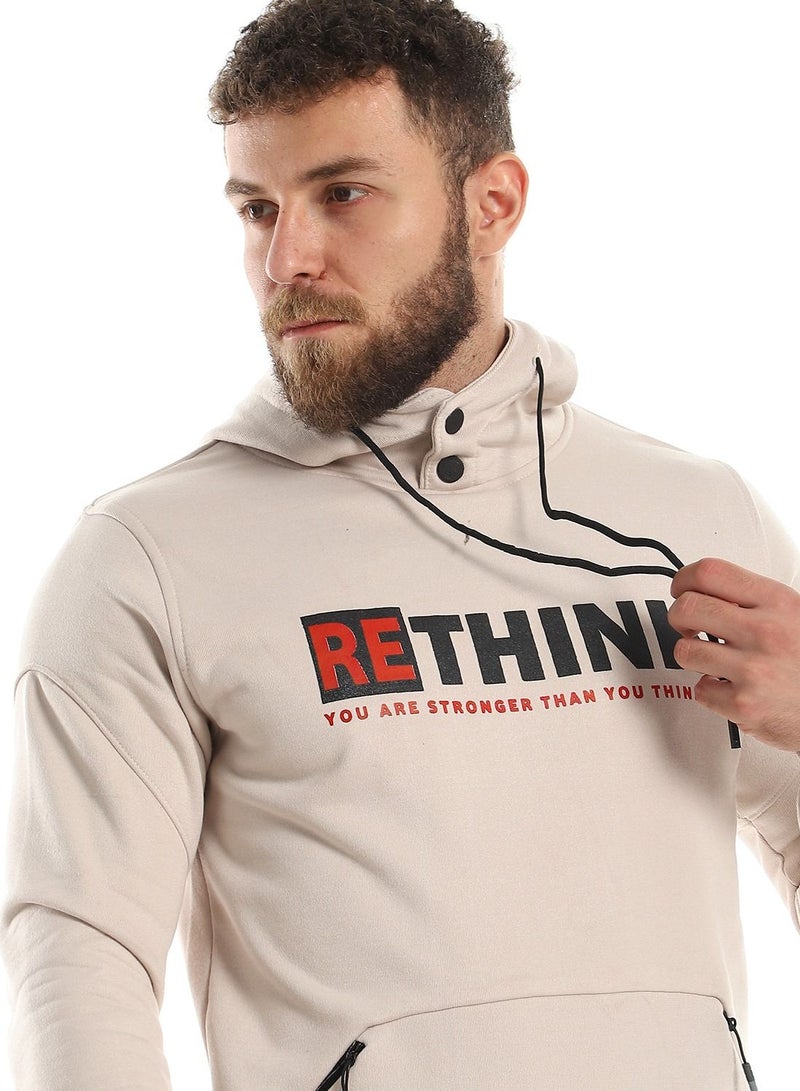 سيزار هودي رجالي مطبوع مزود بجيوب أمامية - Image 3