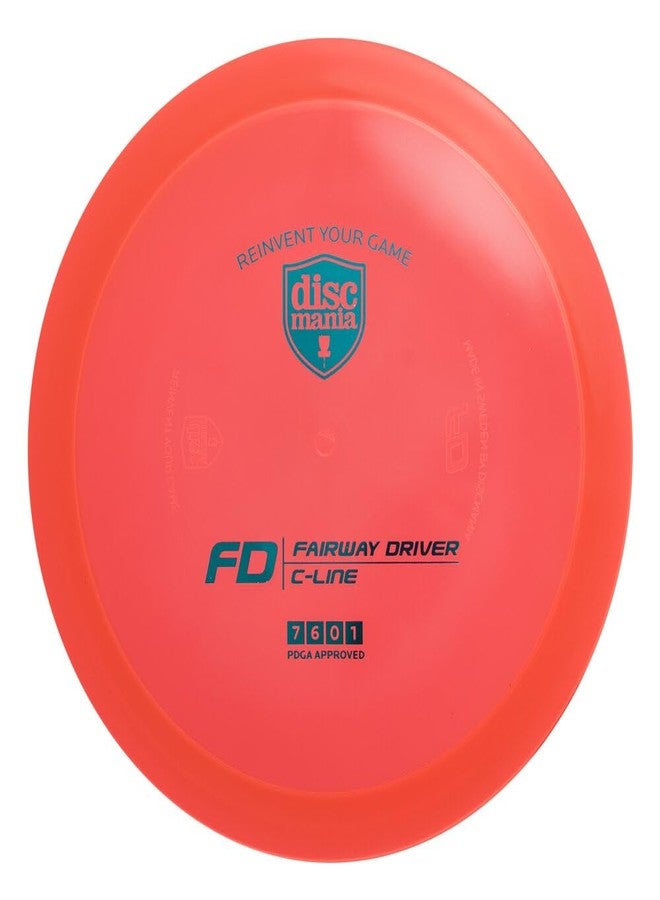 Discmania C-Line FD Disc Golf Fairway Driver | Stable Disc Golf Driver w/Straight Flight | Durable, Premium Plastic | High Glide w/Controllable Flight | 173-176g (Red) - Image 1