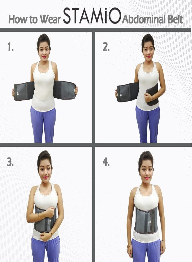 STAMIO Abdominal Support Belt 9" (XXL (44-48) inches) - Image 4
