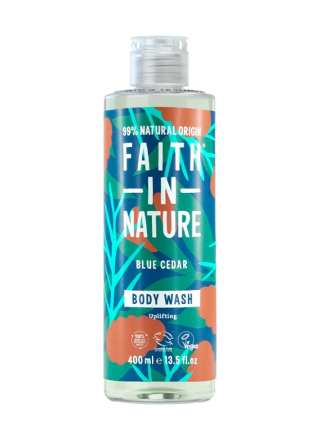 Faith in Nature Blue Cedar Body Wash 400ml  - Image 1