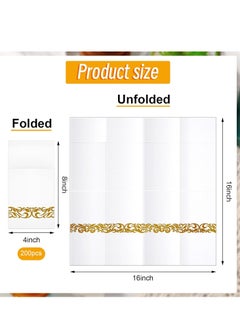 Joyelink 50 Pieces Disposable Cloth Like Napkins, Built-in Flatware Pocket, Wedding Party Linen Feel White Napkin, Prefolded for Silverware  - Image 5