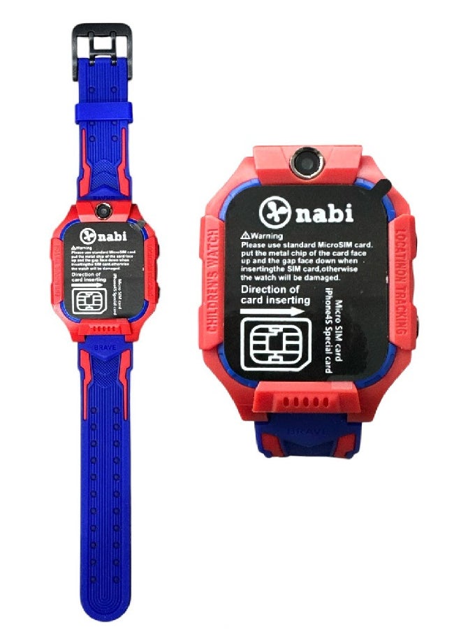 Nabi Z7 Smart Watch Tracker For Kids – Red/Blue  - Image 1