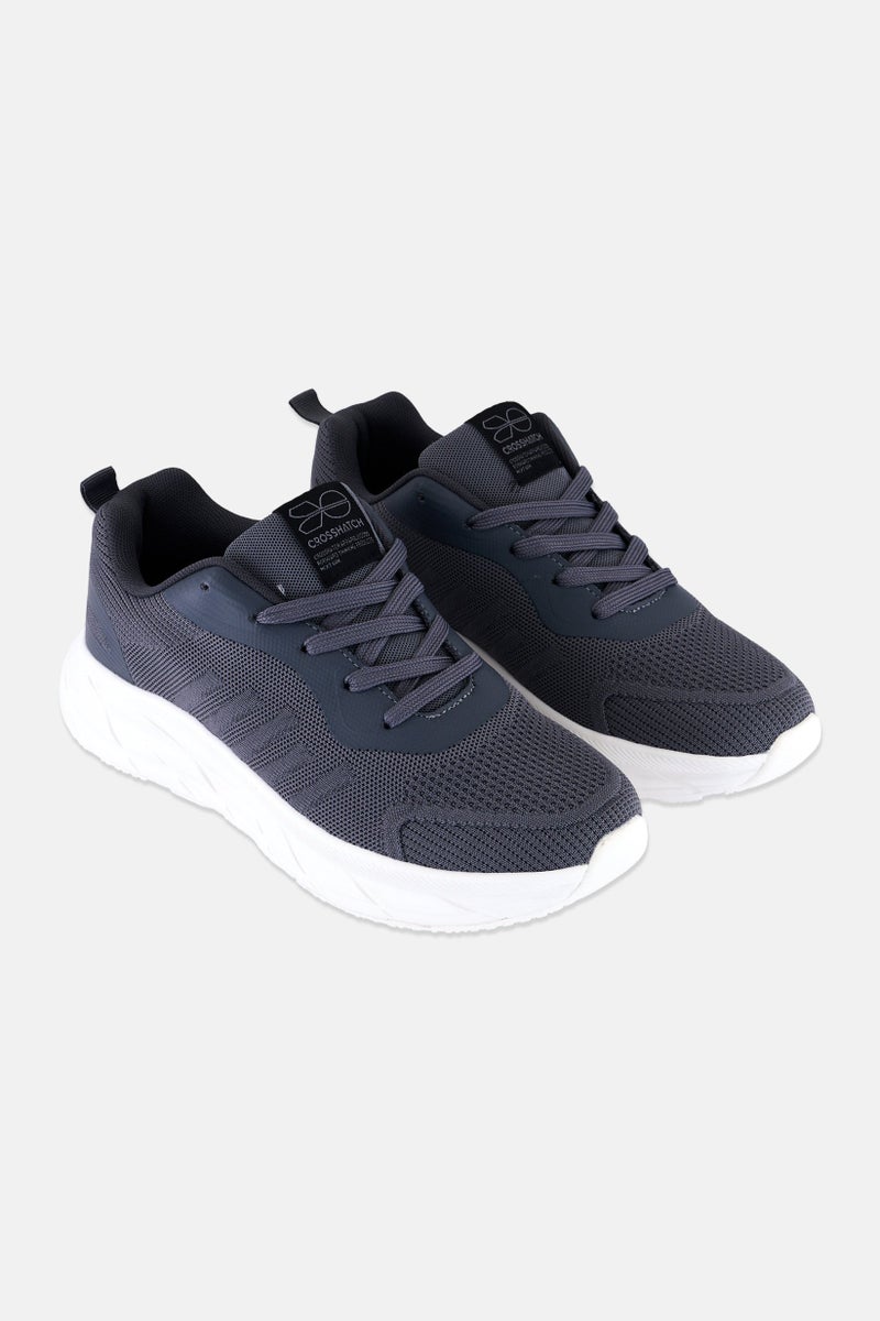 CROSSHATCH أحذية تدريب للرجال من ليناارت، مزودة بأربطة، رمادي - Image 1