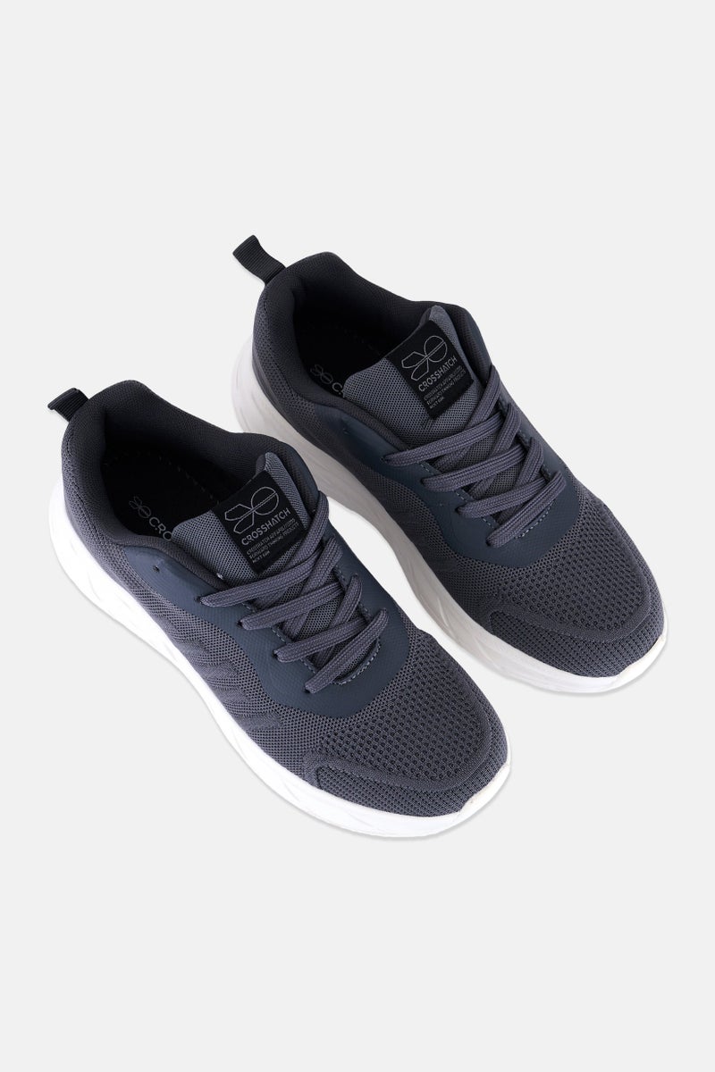 CROSSHATCH أحذية تدريب للرجال من ليناارت، مزودة بأربطة، رمادي - Image 4