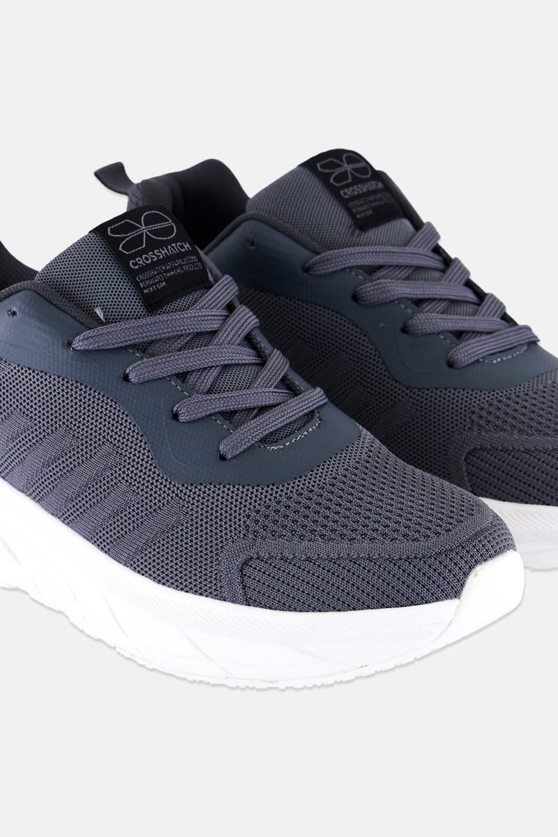 CROSSHATCH أحذية تدريب للرجال من ليناارت، مزودة بأربطة، رمادي - Image 3