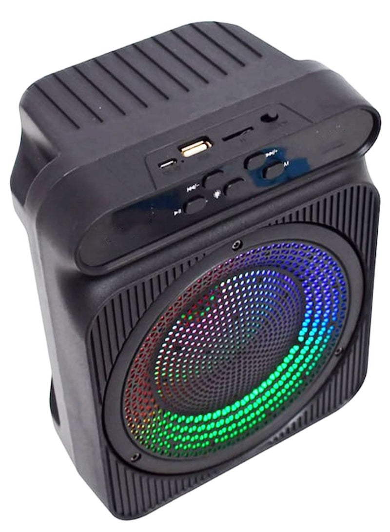 قريت نايس مكبر صوت لاسلكي يعمل بتقنية البلوتوث يحتوي على راديو FM , مدخل ذاكرة TF ,مدخل USB , مدخل ميكروفون - Image 3