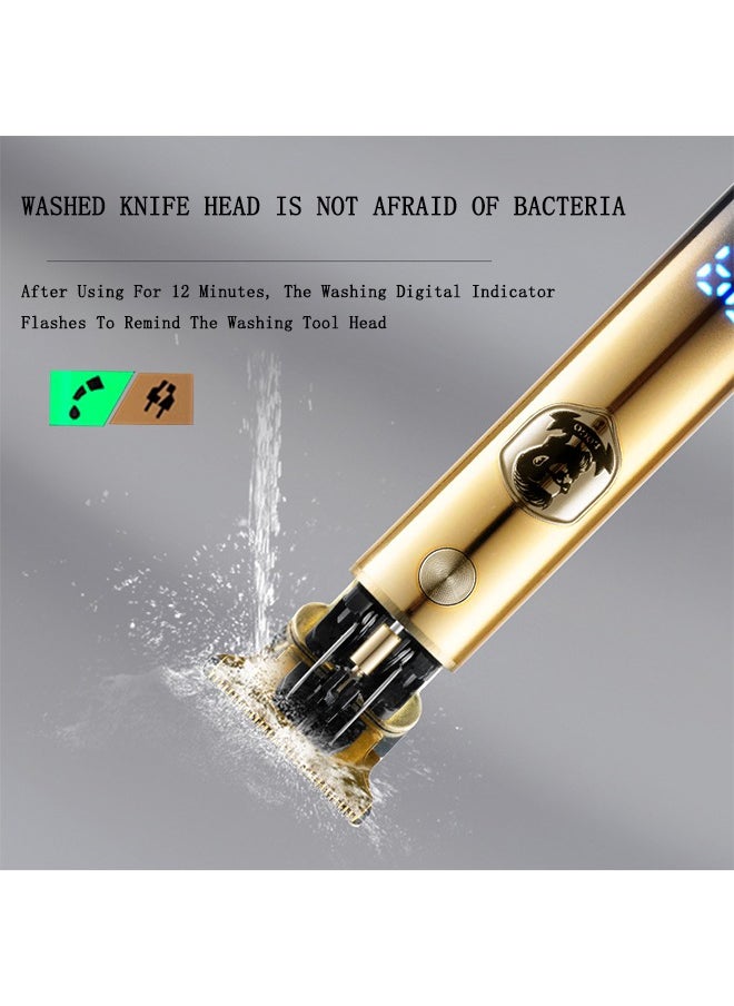 OASIS DESERT Lcd Hair Clipper Lithium Battery Quiet Rechargeable Engraving Knife Head Wash Electric Push  - Image 3