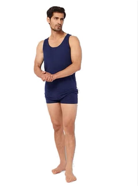 A set of men's underwear, plain colors, without sleeves - Dice