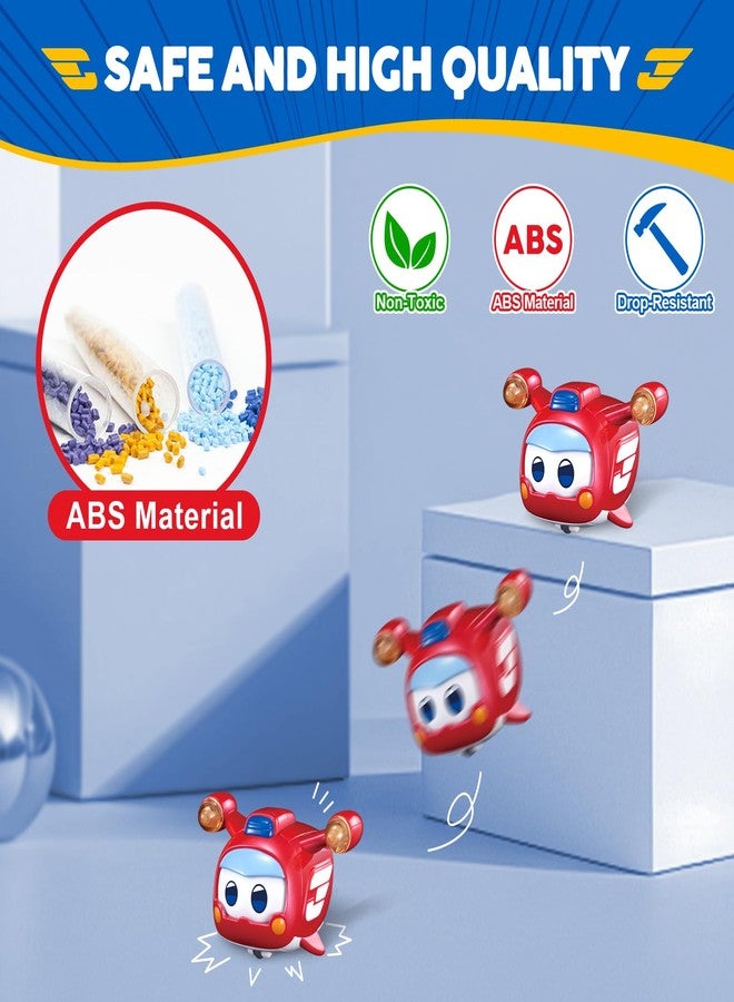 Super Wings Toys, 4 PCS Super Pet Sets, 2 in Size Glow and Face-Changing Transformable Toys Jett Donnie Paul Dizzy Pet, Stacking Toys for Toddlers Kids 3 4 5 6 7 Year Old - Image 4