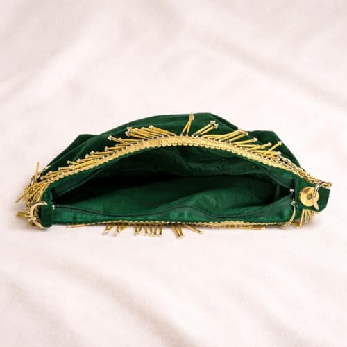 ATHZ Premium Potli Bag for Women – Structured Pyramid Silhouette | Wedding, Sangeet & Festive Statement Ethnic Handbag - Image 5