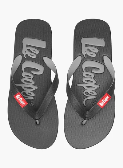 Lee Cooper Men's Logo Print Slip-On Thong Slippers