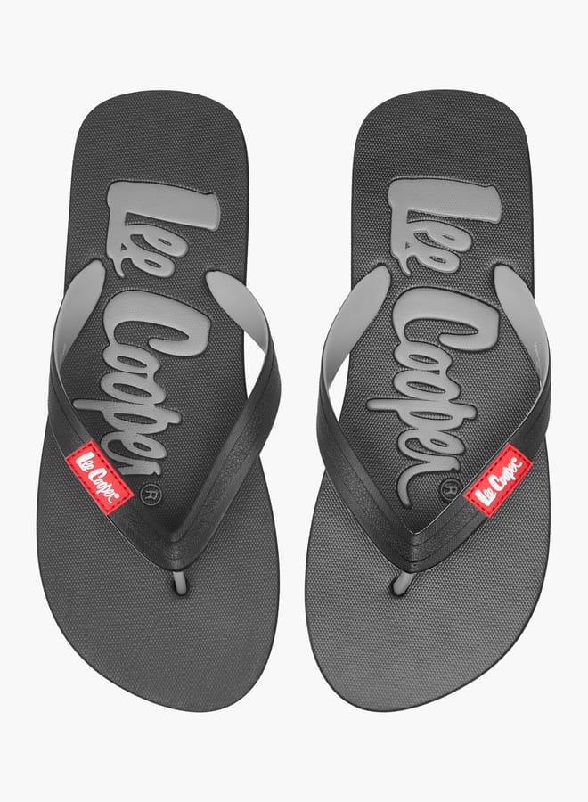 Lee Cooper Men's Logo Print Slip-On Thong Slippers - Image 1